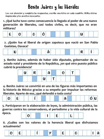 Benito Juárez y los liberales