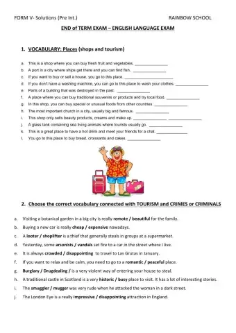 END of TERM EXAM - FORM V