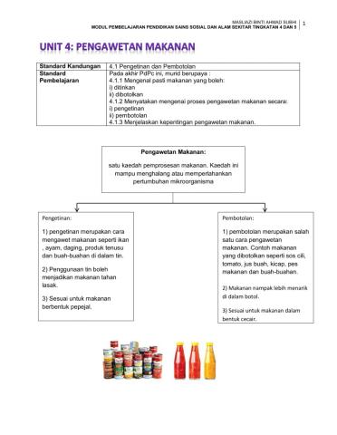 Unit 4: Pengawetan Makanan