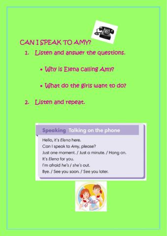 Talking on the phone