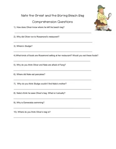 Nate the Great and the Boring Beach Bag