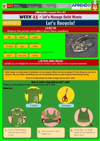 Let’s Manage Solid Waste - Let’s Recycle!