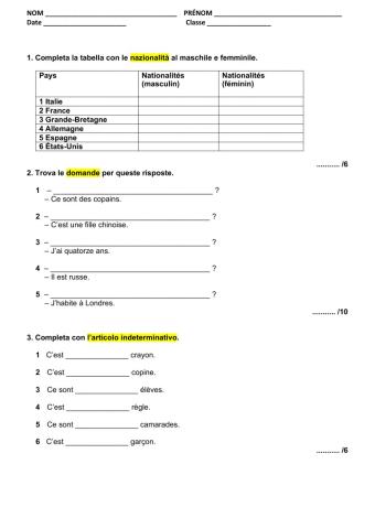 1B-Établir un contact social