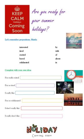 Holidays coming soon