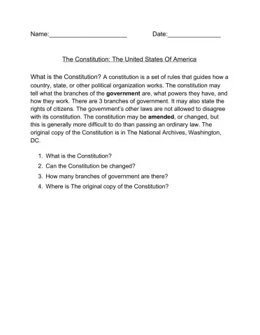 What is the Constitution?