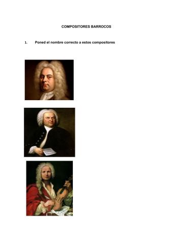 Identidad de compositores barrocos