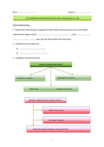 2.5.6 Membina Model Akuaponik