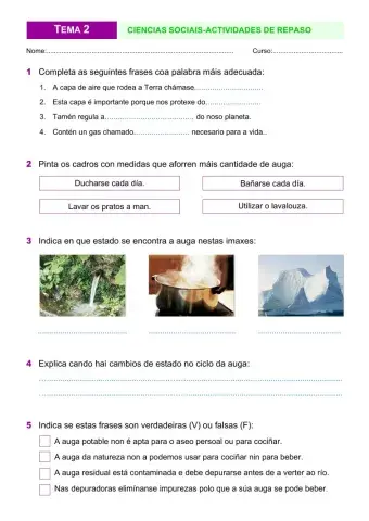 Repaso tema 2: o aire e a auga