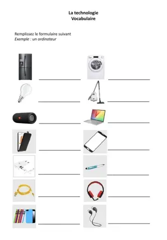 La technologie - vocabulaire