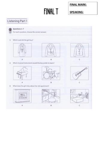 Final test - part 2 - LISTENIN