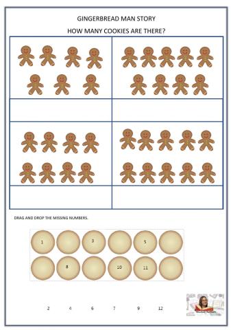 Gingerbread Man Counting