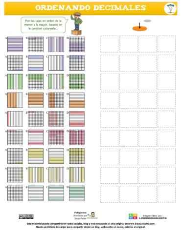 Determinar el valor decimal y ordenar 03