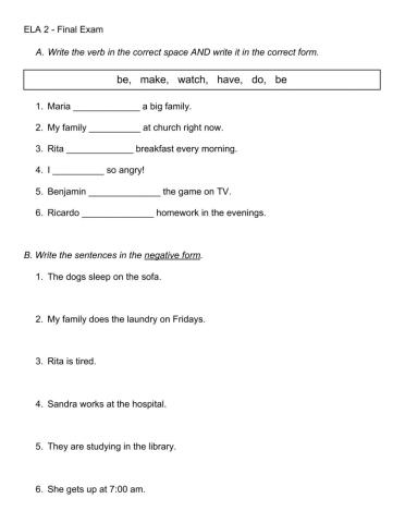 Final Exam - Level 2