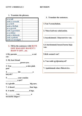 Revision ( gttt-module 2)