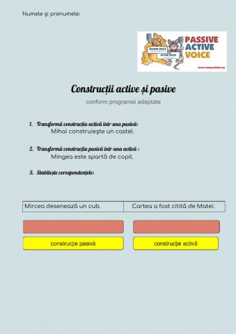 Construcții active și pasive