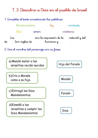 Descubro a Dios en el pueblo de Israel