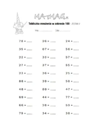 Tabliczka mnożenia