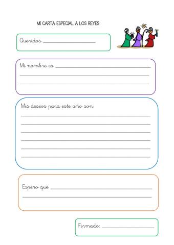 Carta especial a los Reyes Magos