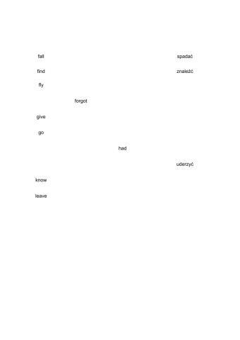 Past Simple irregular