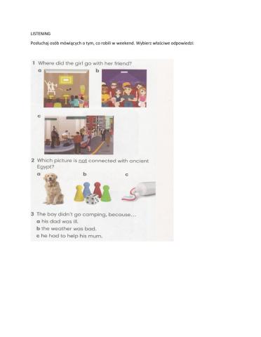 Past Simple - the weekend