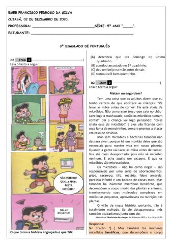 3º simulado de português