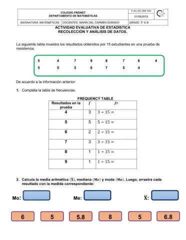 Recolección y análisis de datos