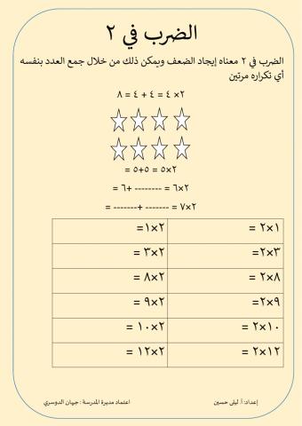 الضرب في 2 (4)