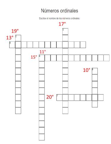 Números ordinales