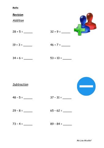 Addition & Subtraction