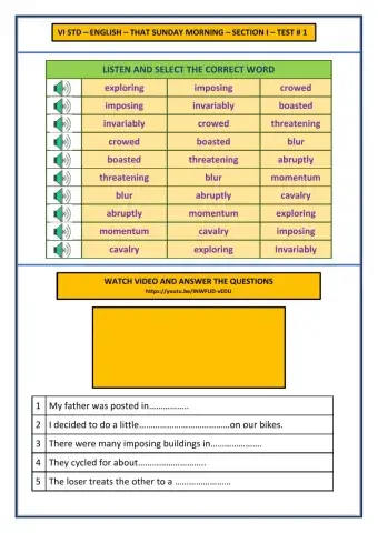 That sunday morning prose test
