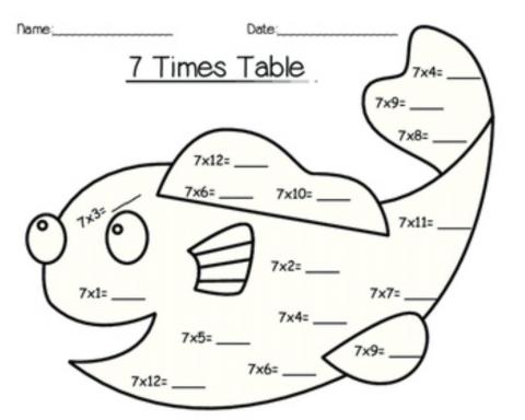 7 times table