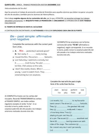 5to Año - Diciembre
