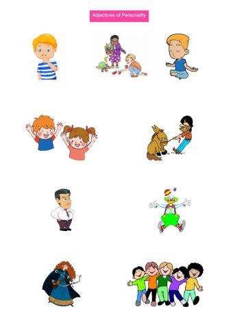 Adjectives of personality