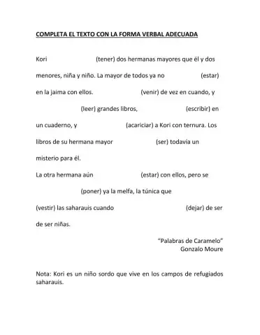 Palabras de caramelo