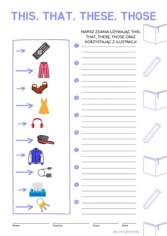 This that these those