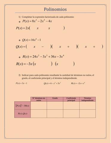 Polinomios