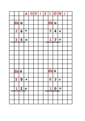 Addizioni con riporto