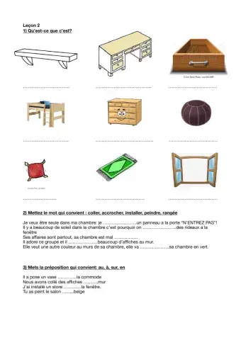 Unité 1 leçon 2 dictée