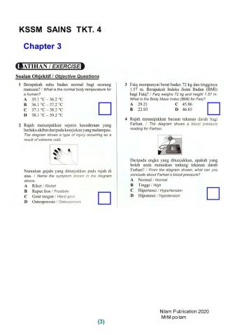 Kssm science form 4 – chap. 3