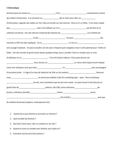 Ecoute:  l'informatique