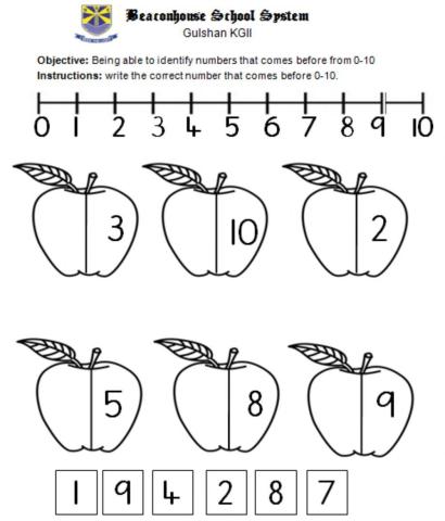 Number That Comes Before