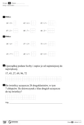 Dosawanie i odejmowanie