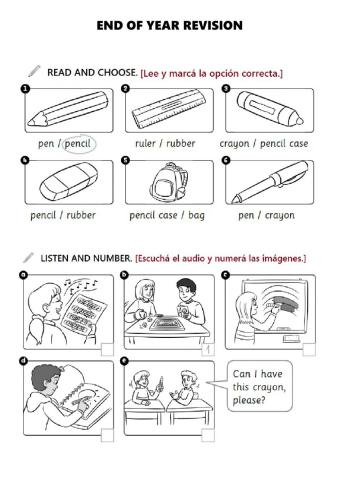 Vocabulary: End Of Year REVISION