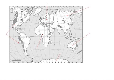 Mapa físico mundi mudo. continentes