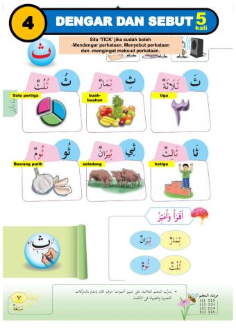 Tahun 1 : Bahasa Arab Perkataan SA'