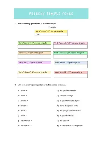 Repaso present simple and wh-questions