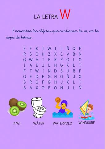 La letra W
