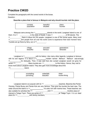 Descriptive Writing (Place)