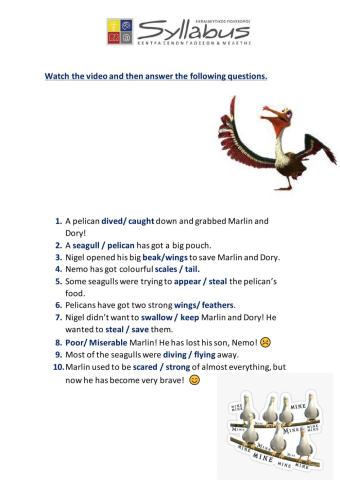 Vocabulary exercise unit 9