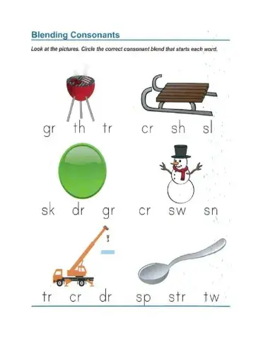 Consonant Blends